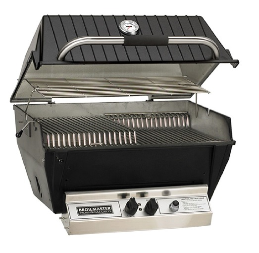 Broilmaster P3X-1 Premium Gas Grill with Charmaster Briquets, Propane Broilmaster P3X-1 Premium Gas Grill with Charmaster Briquets, Propane