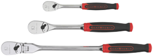 Gearwrench 81203 3 pc. Mixed Cushion Grip Ratchet Set, 1/4&#34; - 3/8&#34;